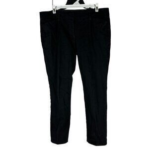 Worthington Women's Black Ankle Pants 12P Petite 91% Cotton 9% Spandex